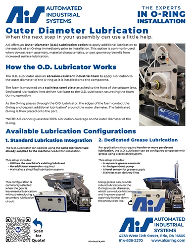 AIS - Outside Diameter Lubrication Options