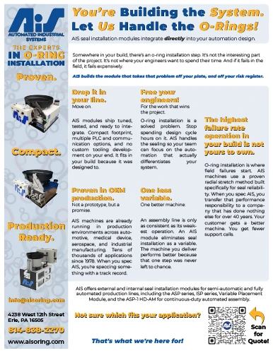 AIS - Outside Diameter Lubrication Options