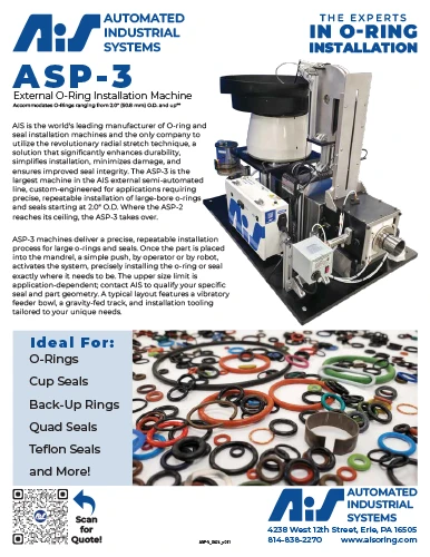 AIS - O-Ring and Seal Installation/Assembly Machines - MPE & MPI Hand Held Models
