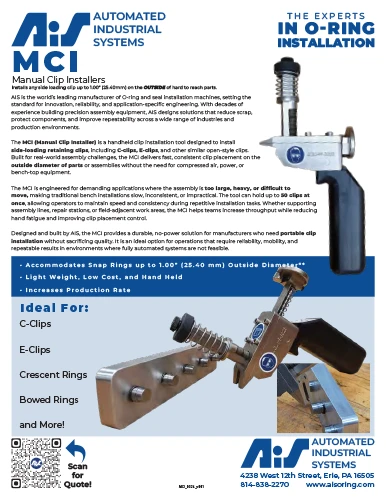 AIS - Outside Diameter Lubrication Options